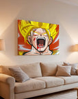 Super Saiyan Goku Screaming