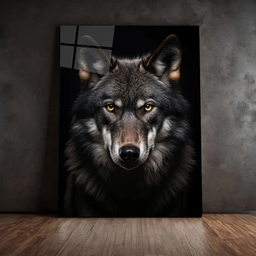 Wolf Black Portrait