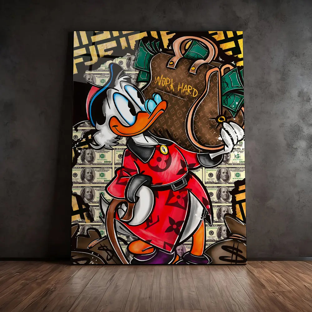 Work Hard LV Bag Duck