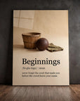 Beginnings Noun