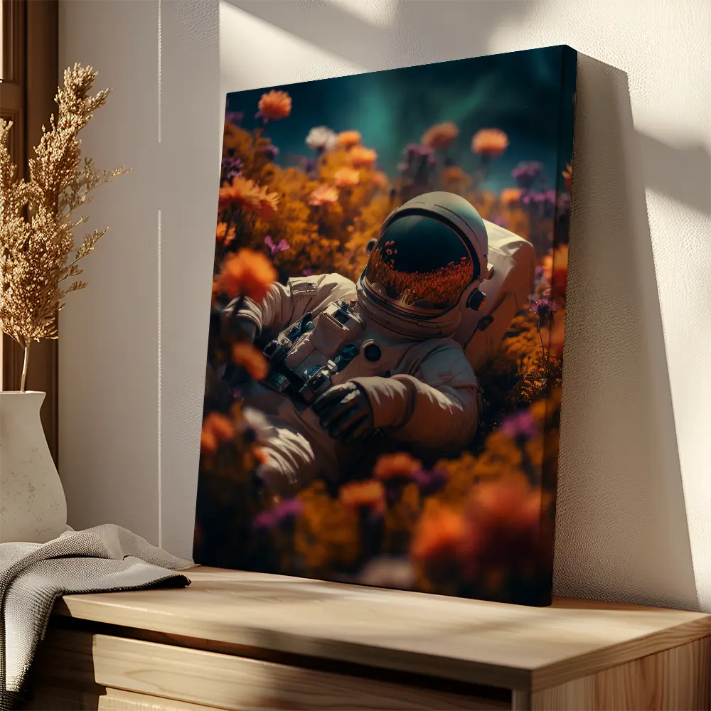 Orange Astronaut Portrait
