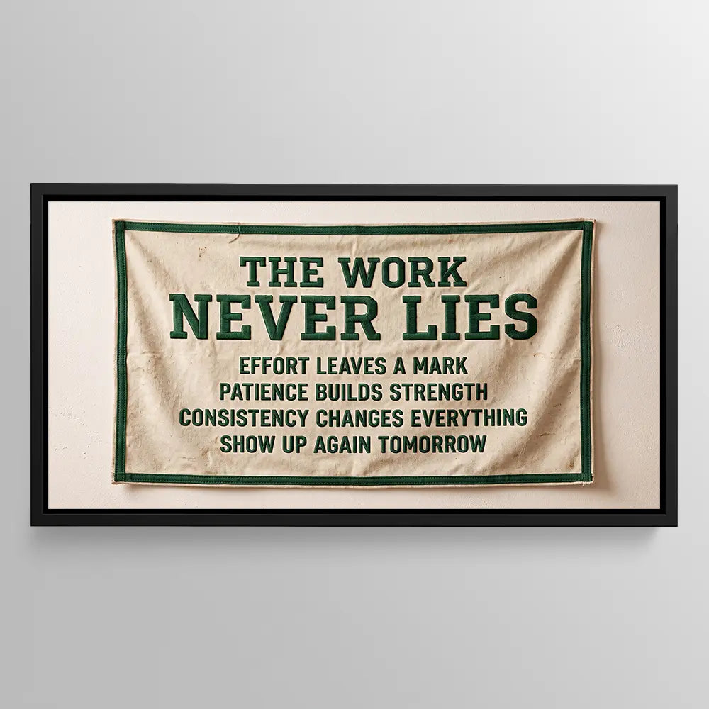The Work Never Lies