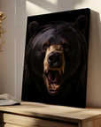 American Black Bear Black Portrait