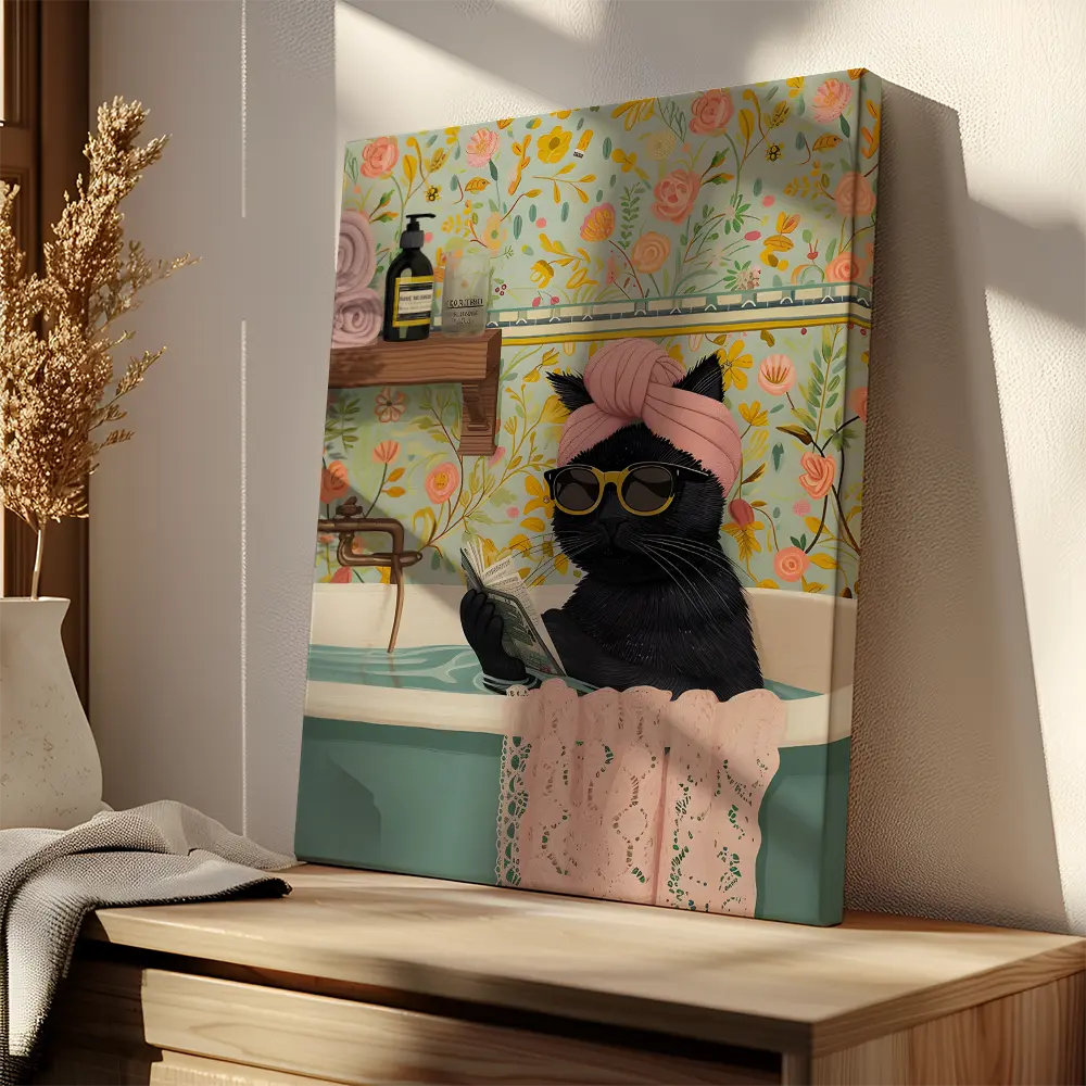 Black Cat In Bath