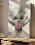 Bubblegum Black And White Girl