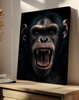Chimpanzee Black Portrait