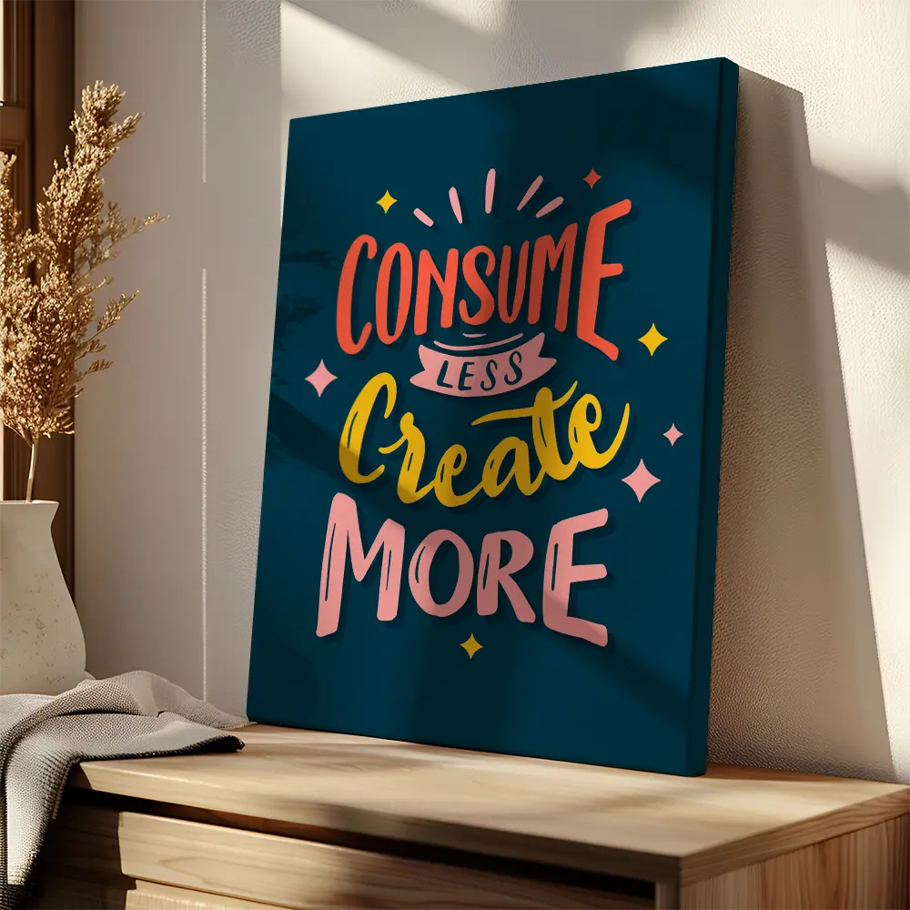Consume Less Create More