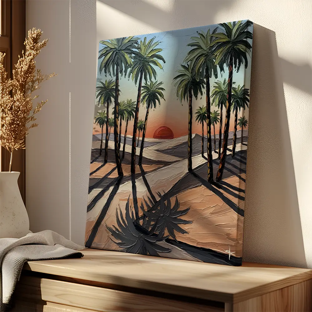 Desert Palm Sunset