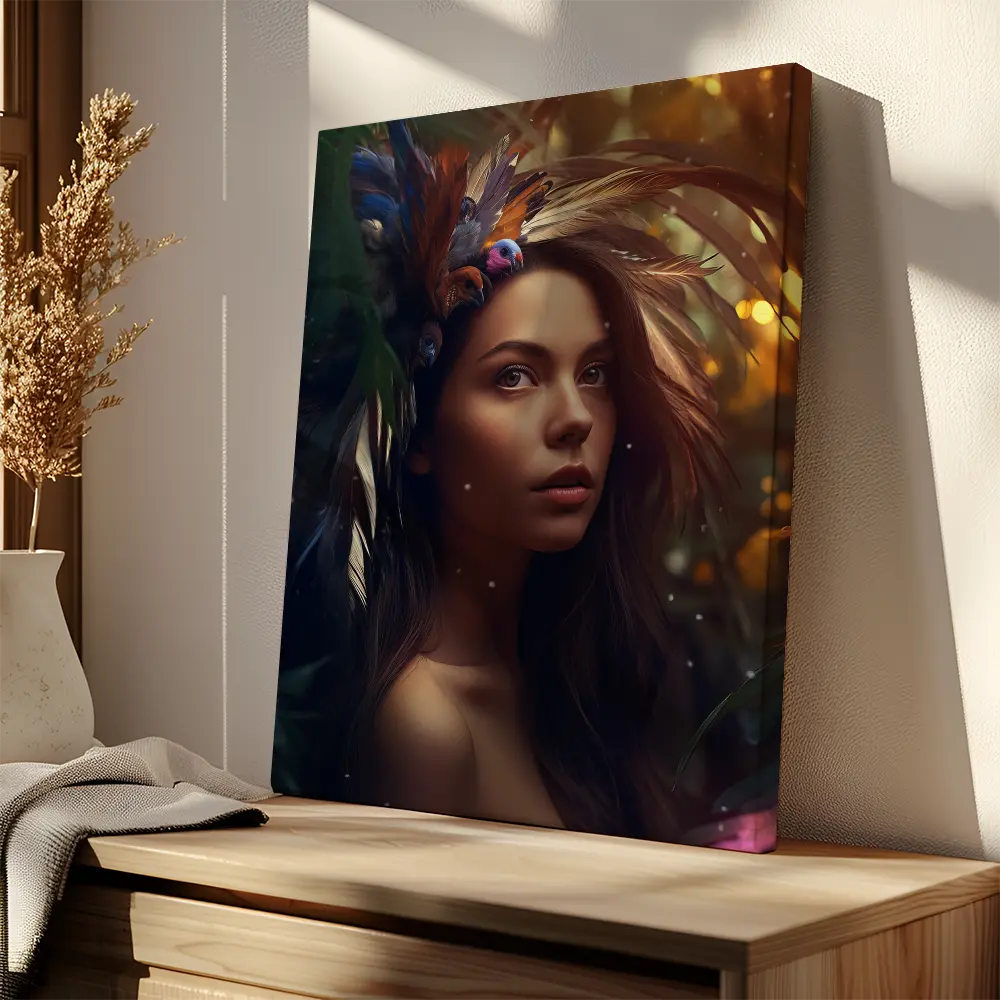 Exotic Feather Woman
