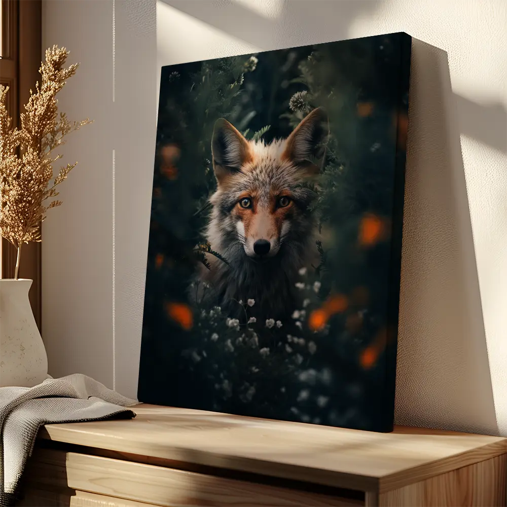 Fox Hiding Forest
