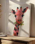 Giraffe Eating Plants