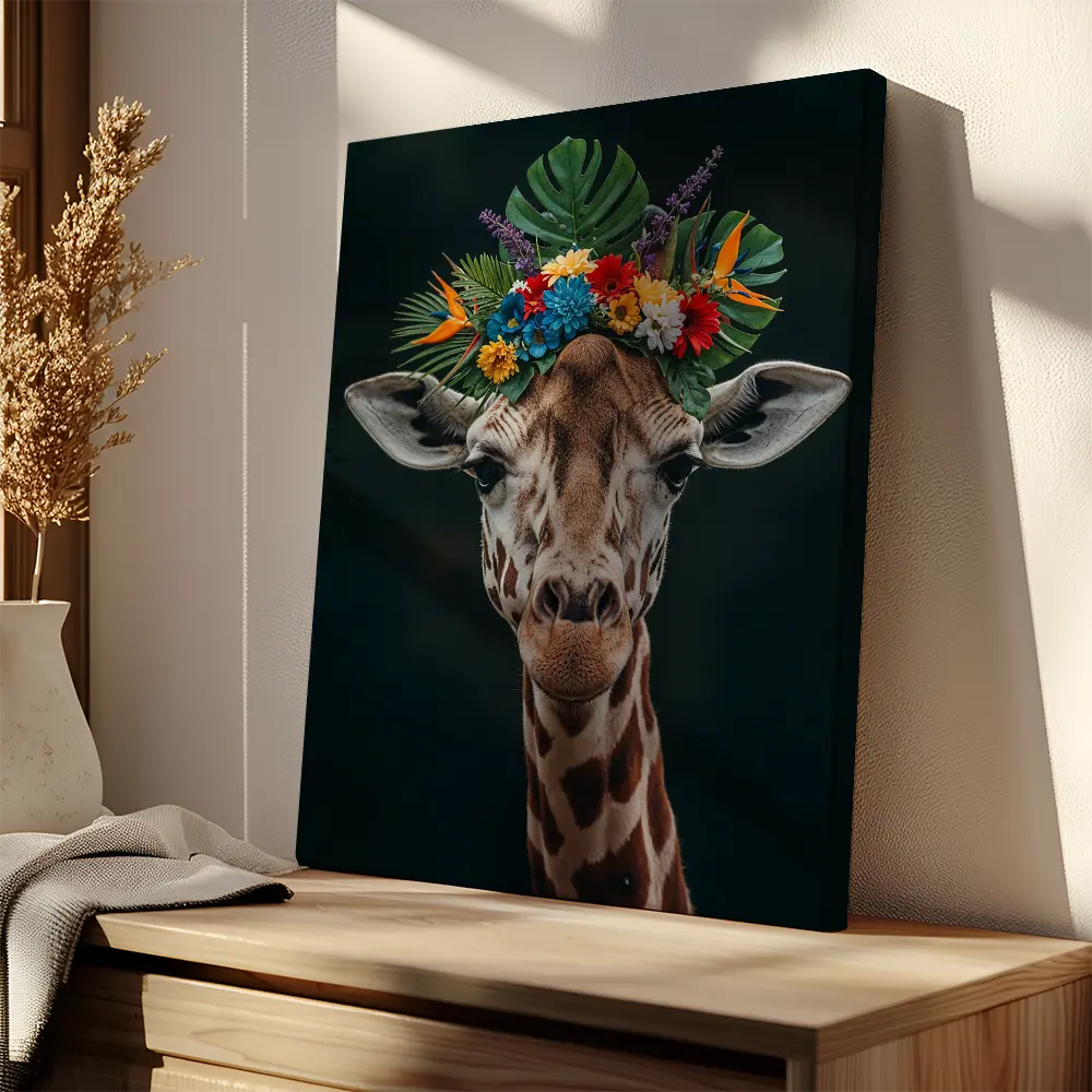Giraffe Flower Hat