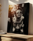 Girl on Toilet Smoking