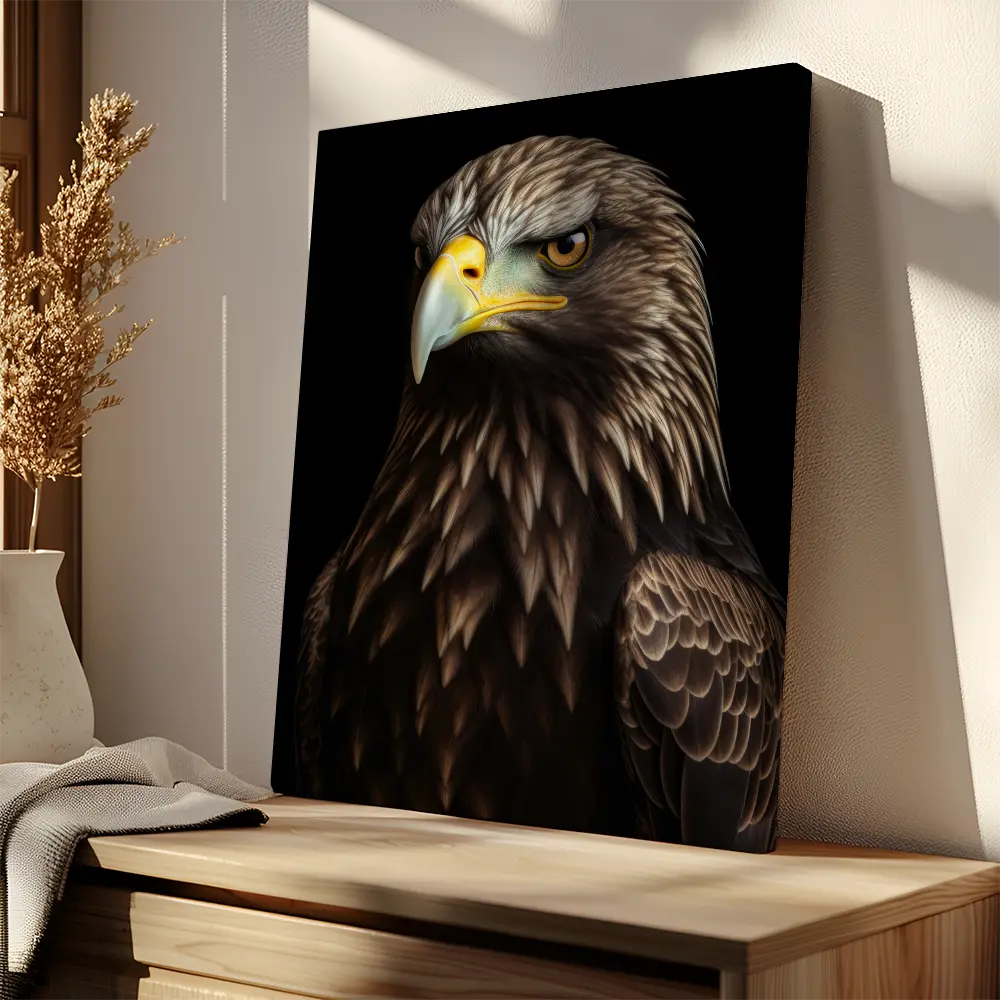 Golden Eagle Black Portrait