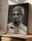 Greek Vandalism Statue
