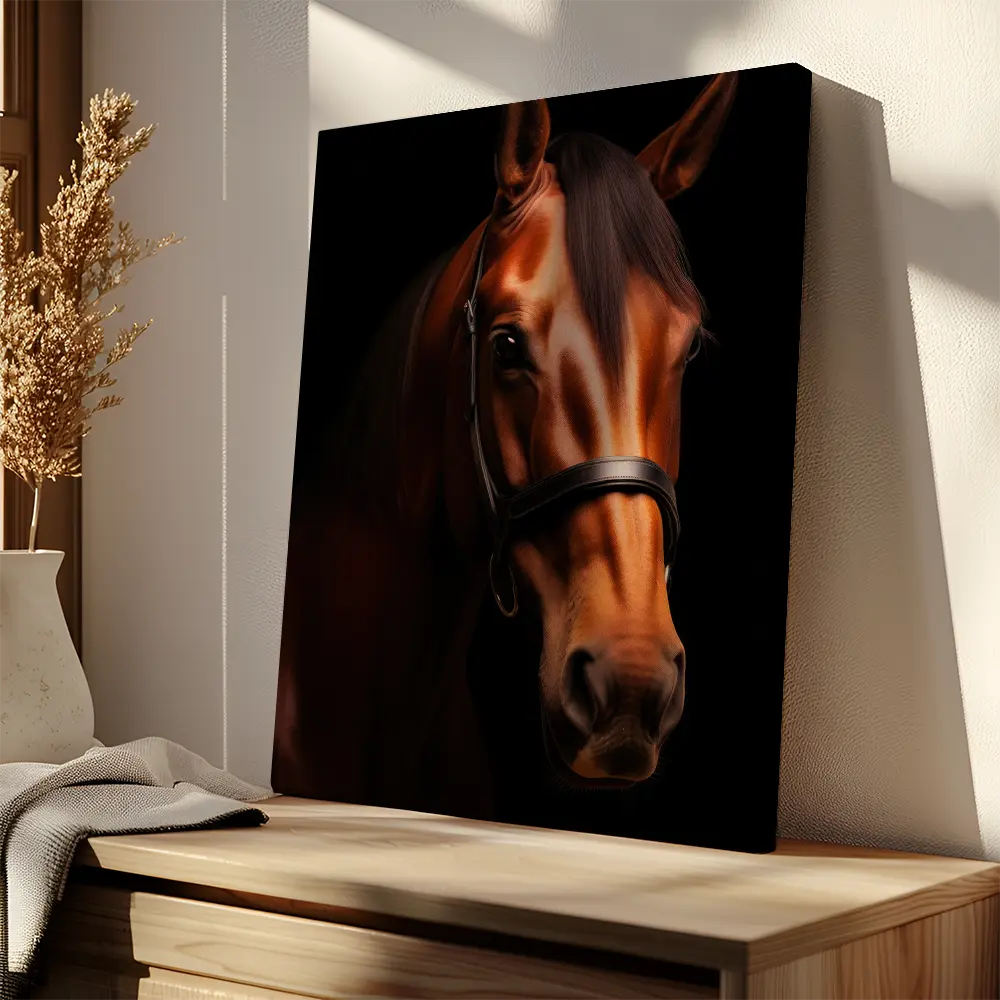 Horse Black Portrait