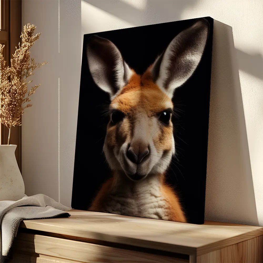 Kangaroo Black Portrait