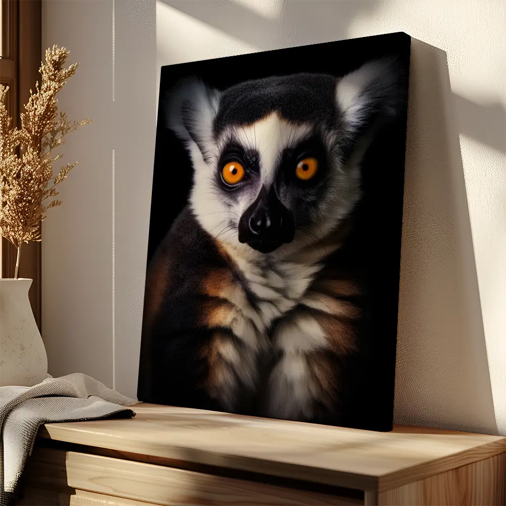 Lemur Black Portrait
