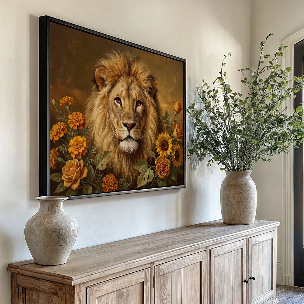 Lion Flowers Landscape