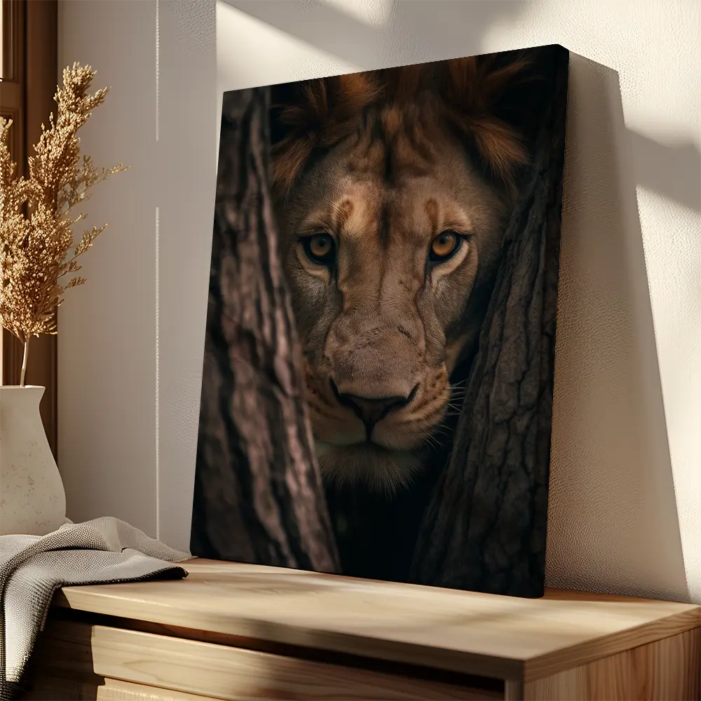 Lioness Hiding