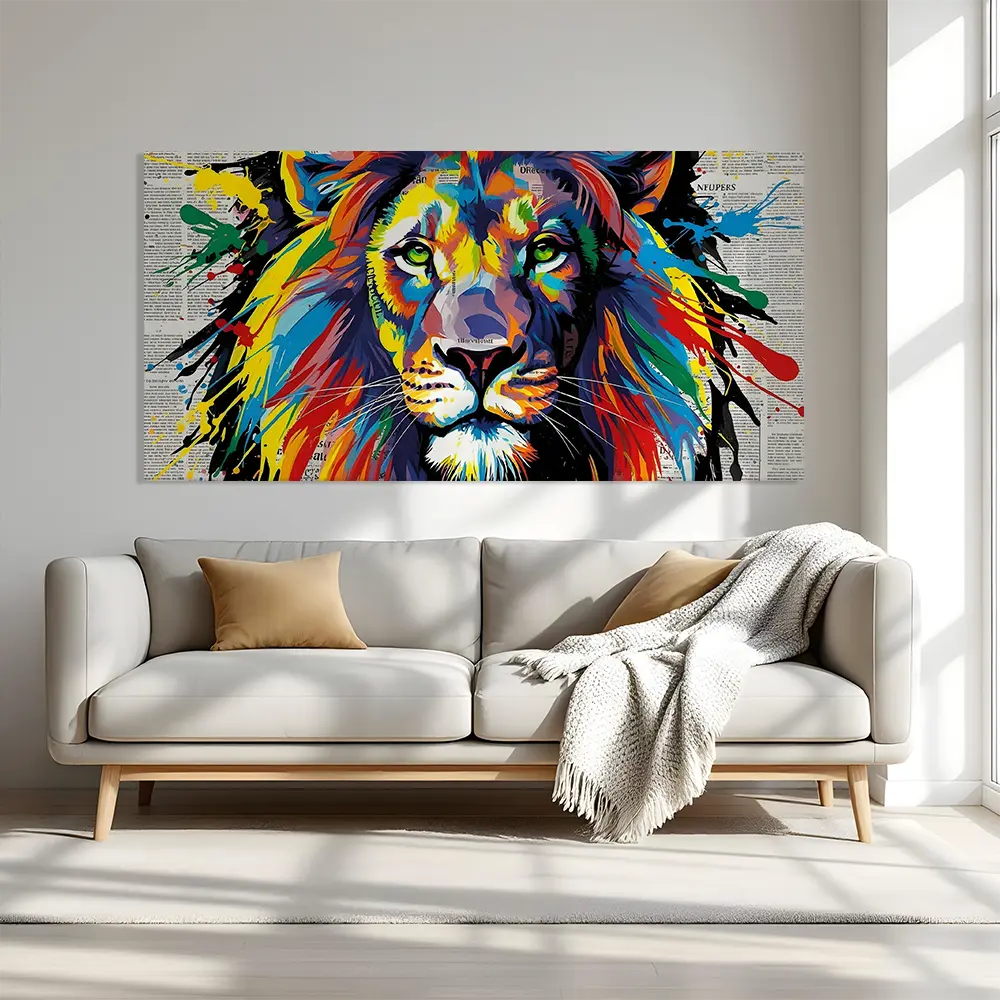 Lion Paper Splash