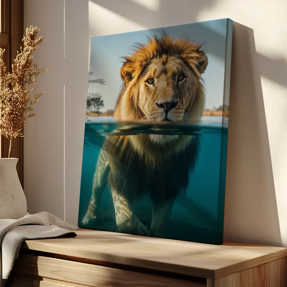 Lion Swimming