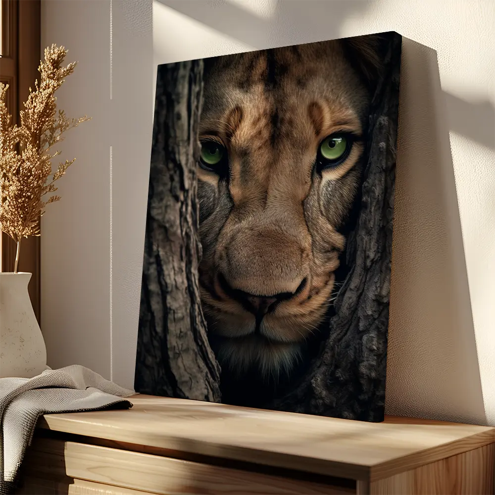Lioness Hiding