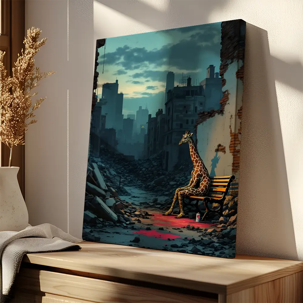 Lonely Giraffe Portrait