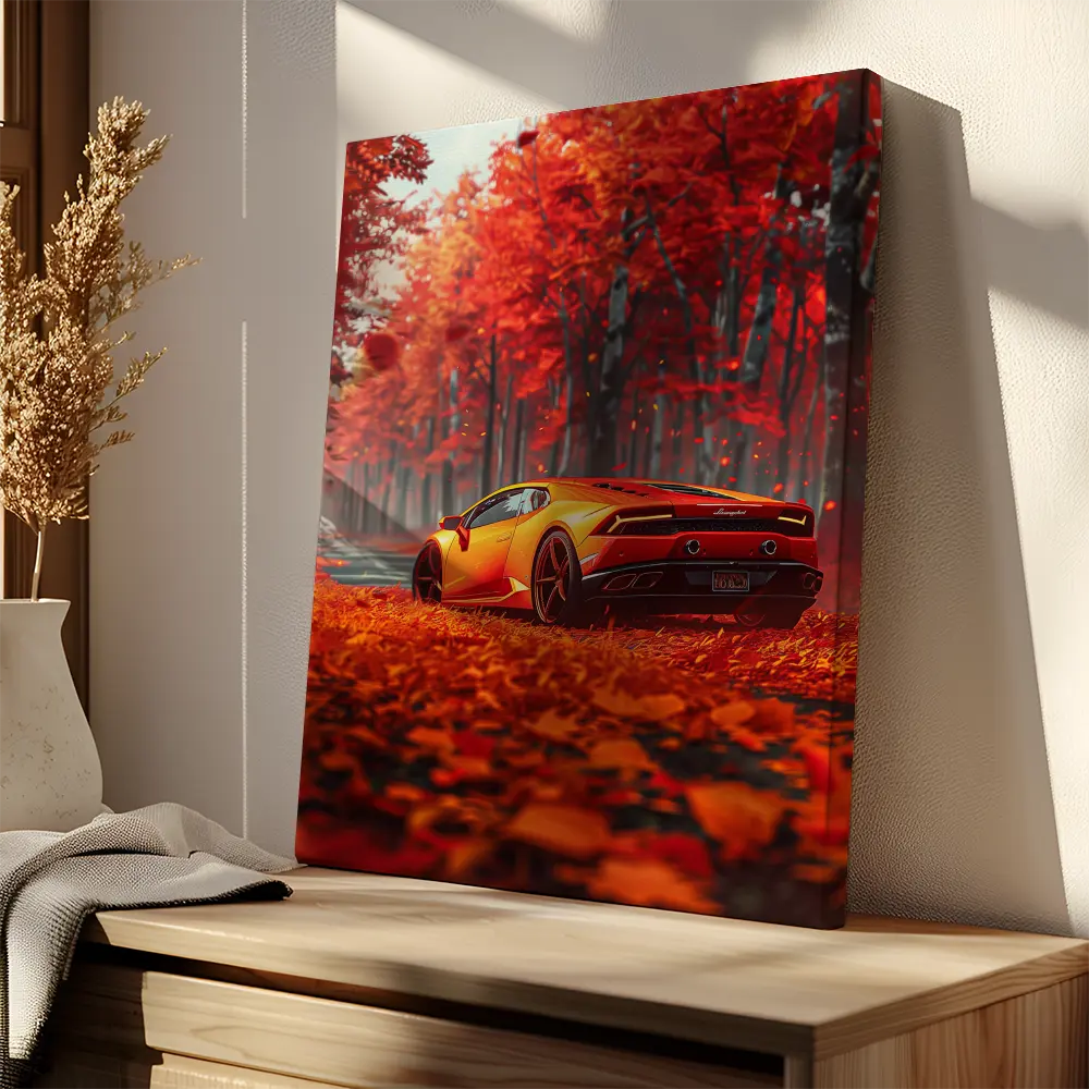 Orange Lamborghini Leaves