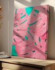 Pink Jungle Leaves
