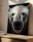 Polar Bear Black Portrait