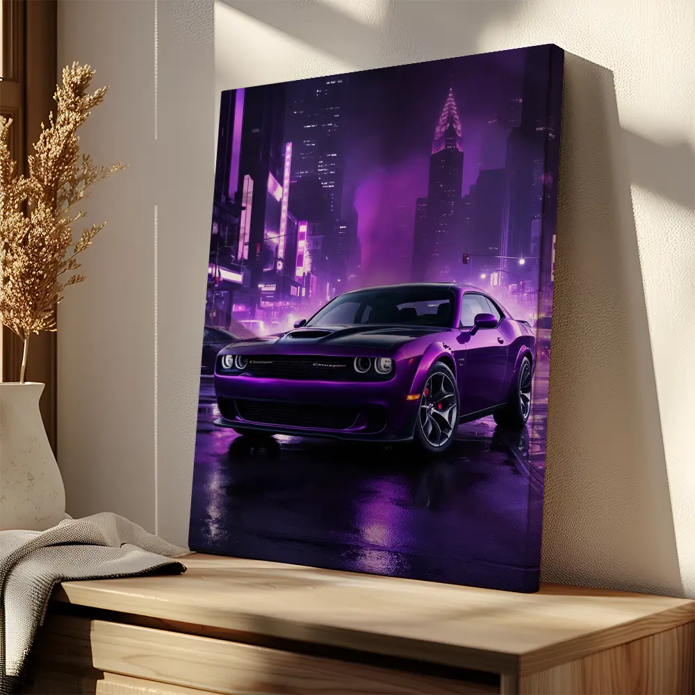Purple Dodge Challenger