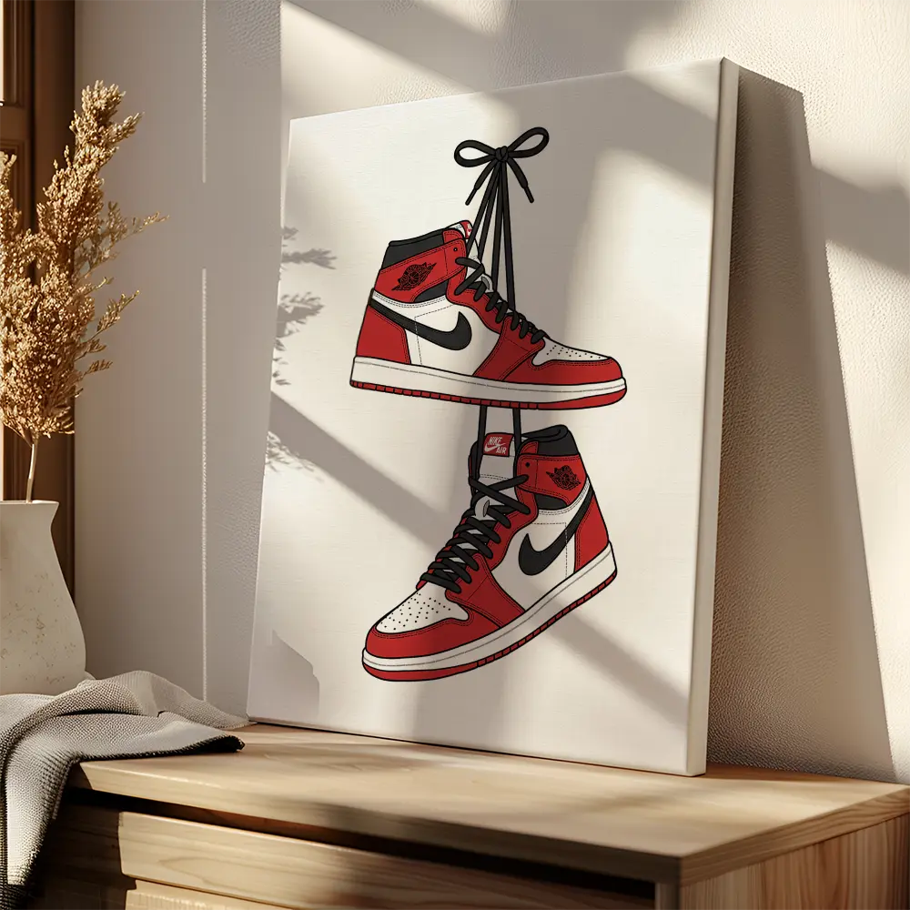 Red White Jordans