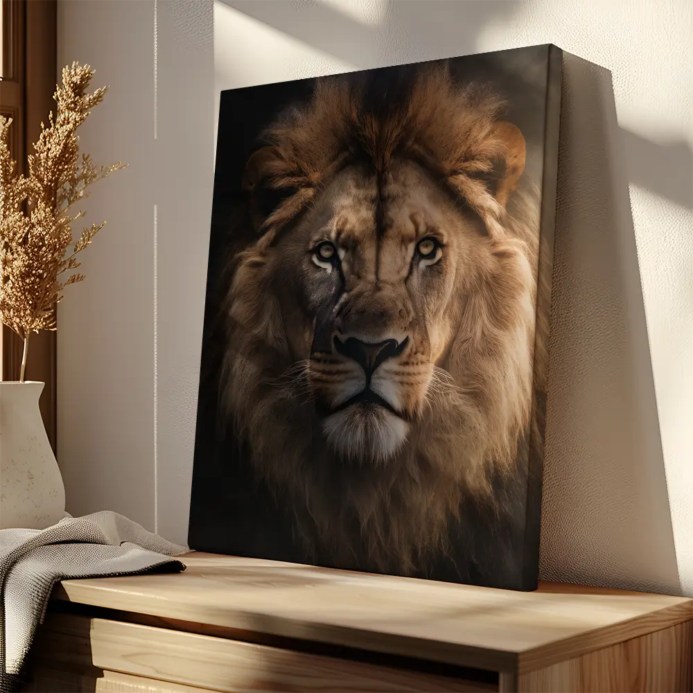 Serious Lion Face