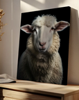 Sheep Black Portrait