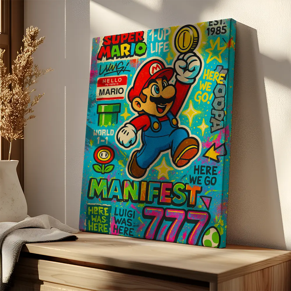 Super Mario Pop Art