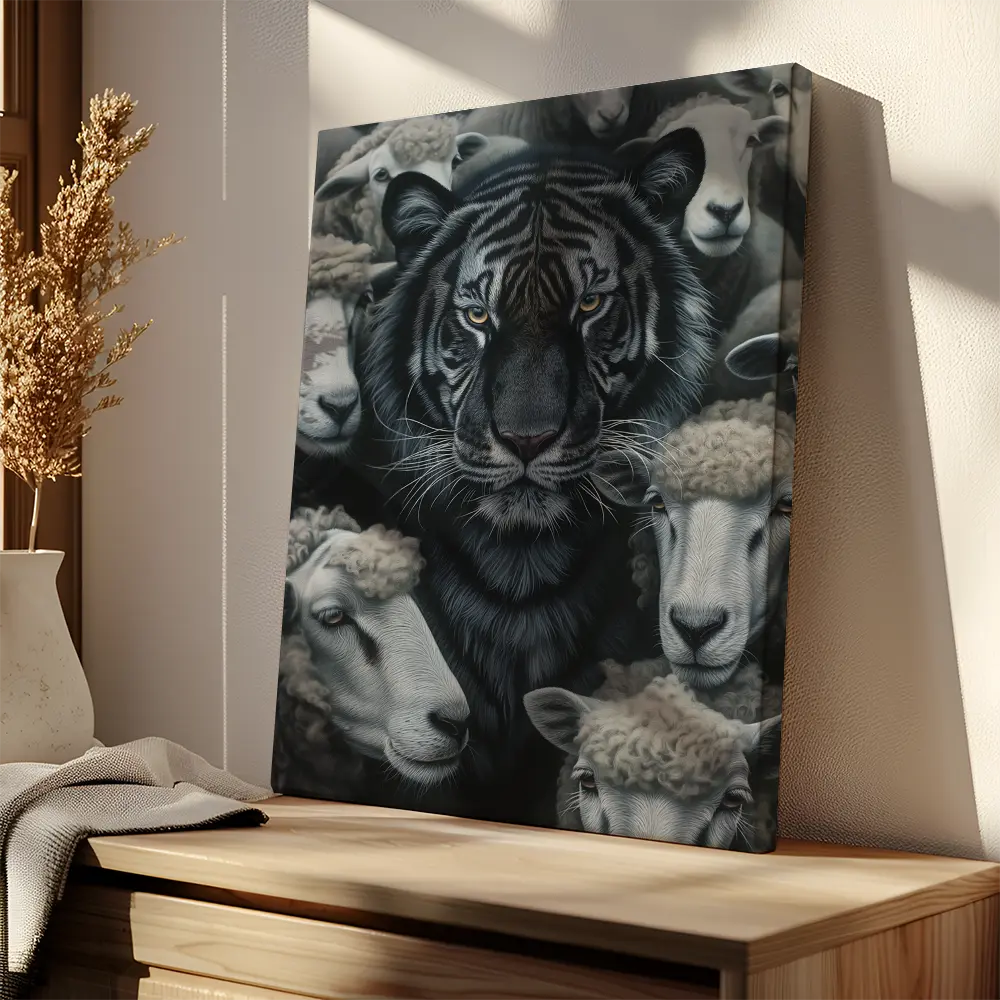 Tiger Sheep Portrait