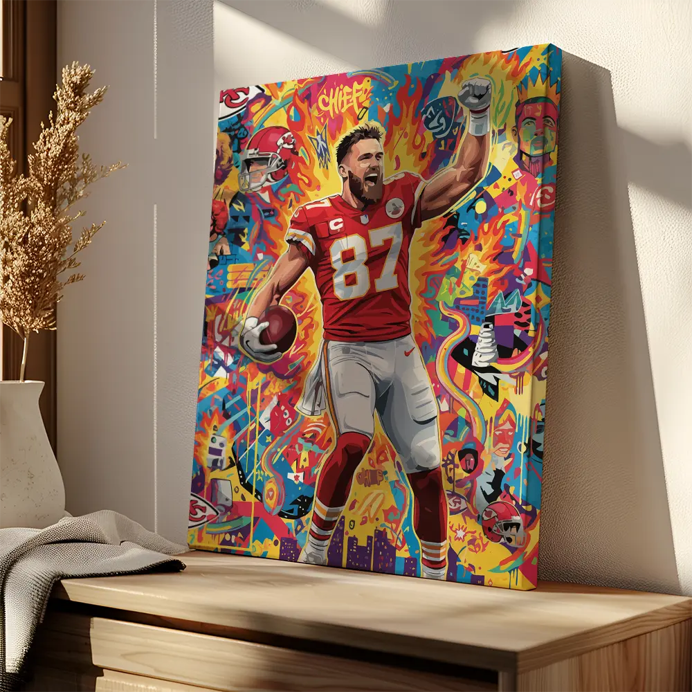 Travis Kelce Pop Art