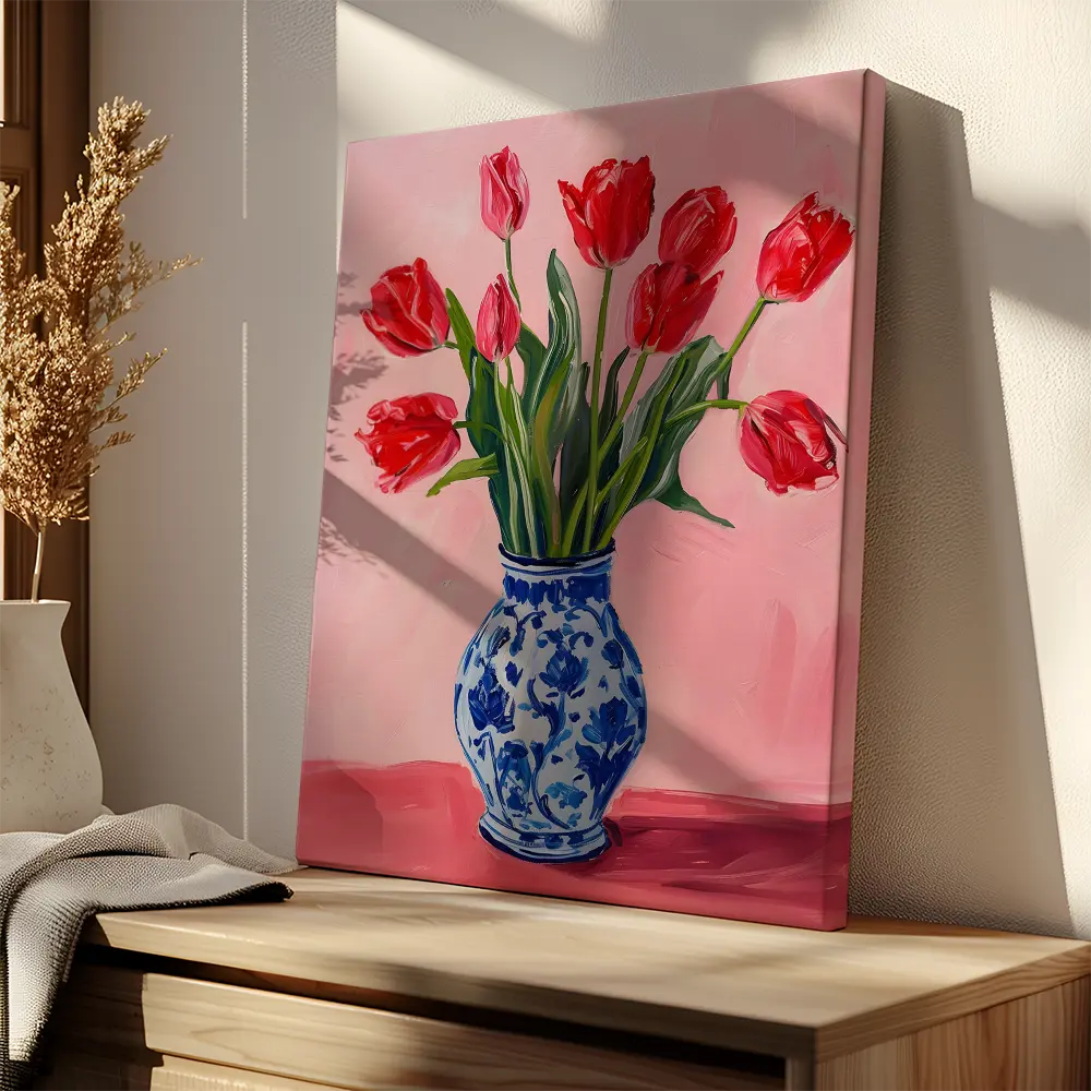 Tulips In Vase