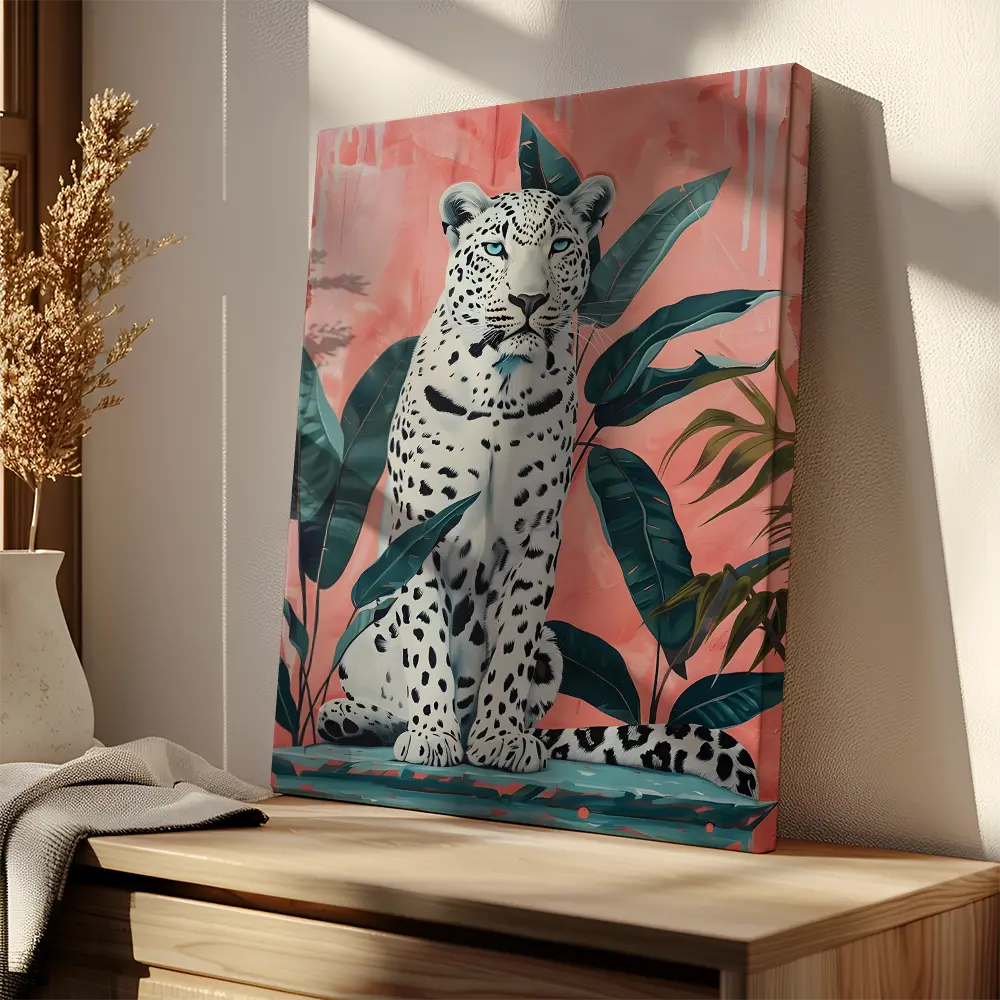 White Leopard Pink Jungle