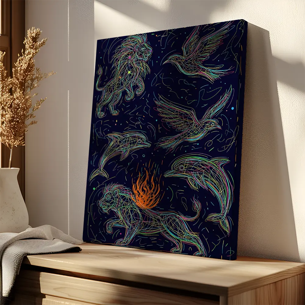 Wildlife Stripe Art