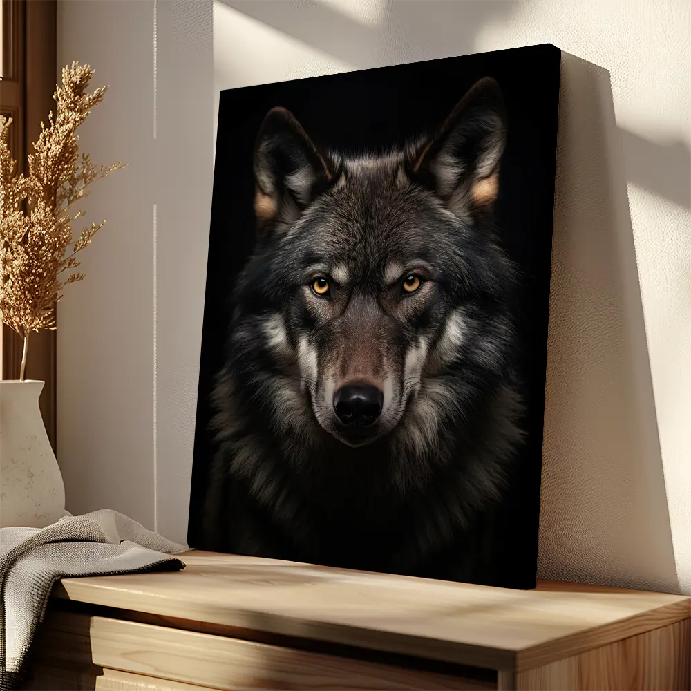 Wolf Black Portrait