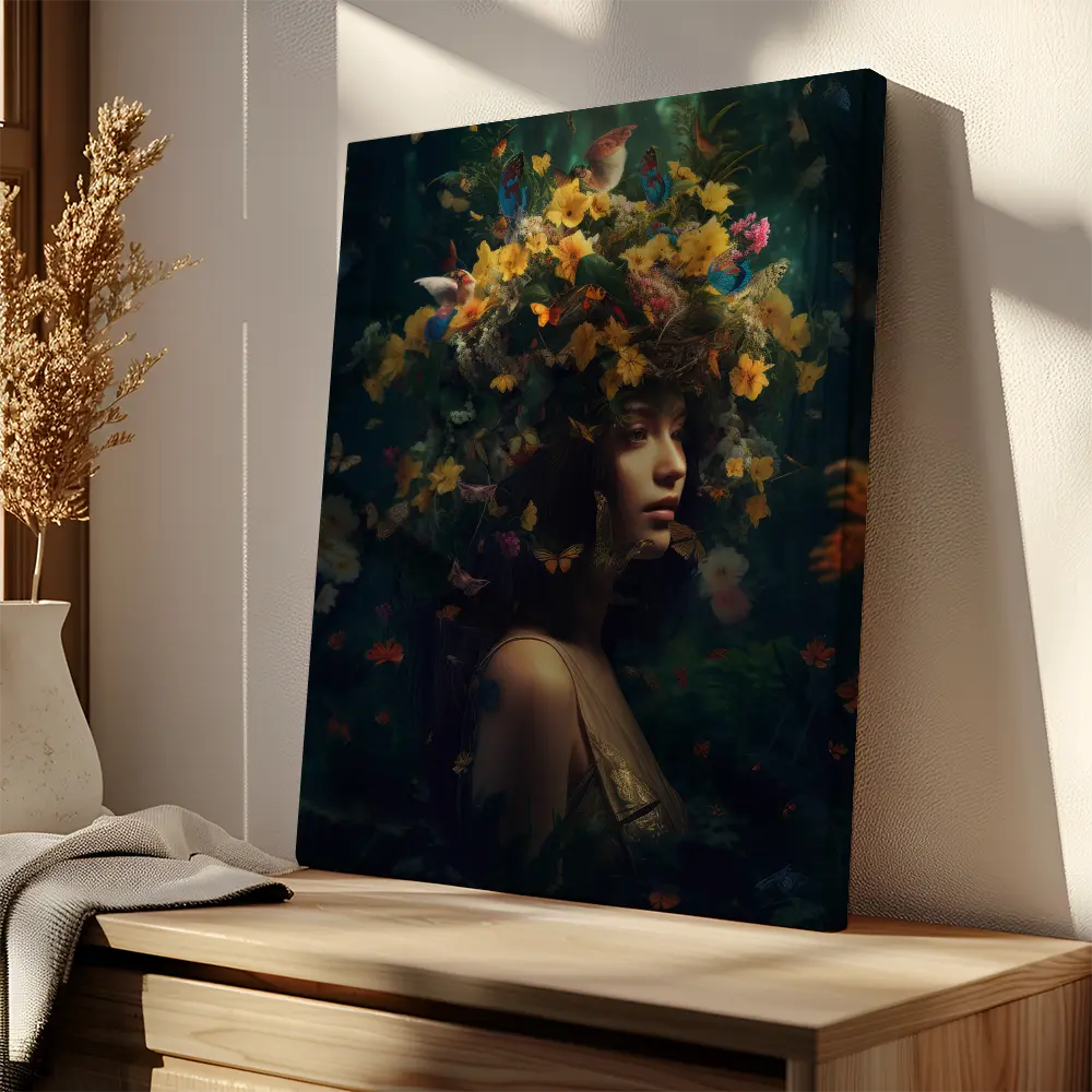 Woman Floral Head