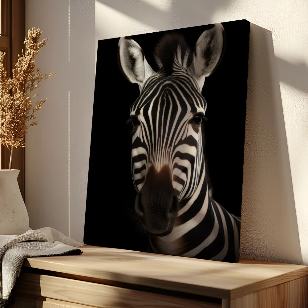 Zebra Black Portrait
