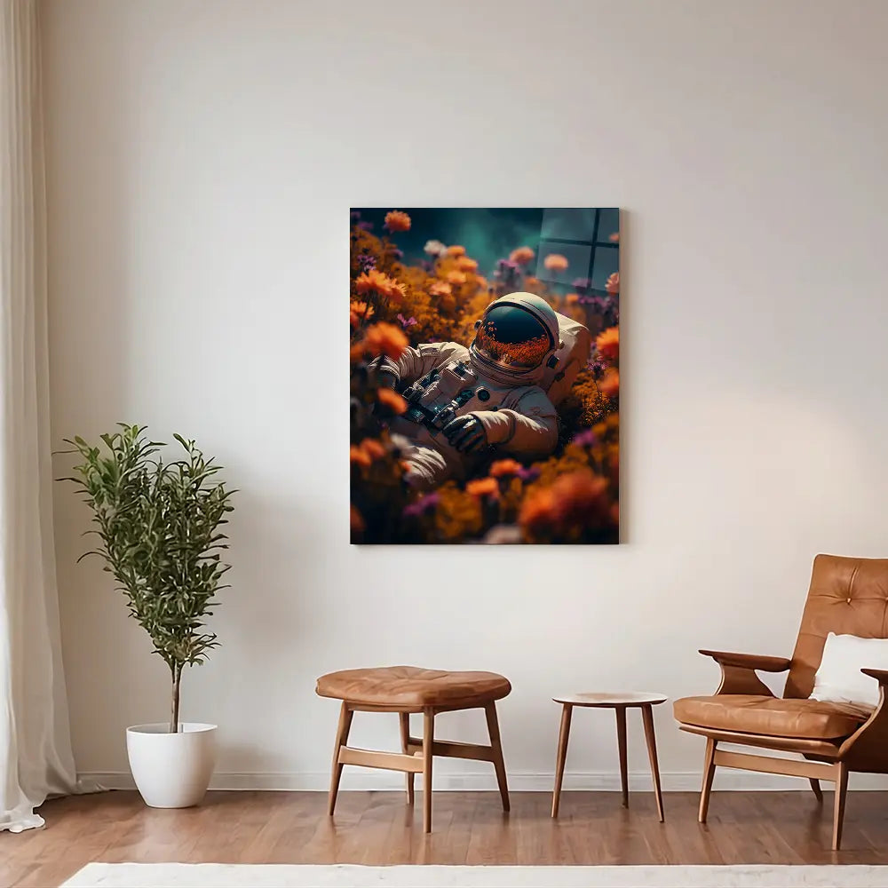 Orange Astronaut Portrait