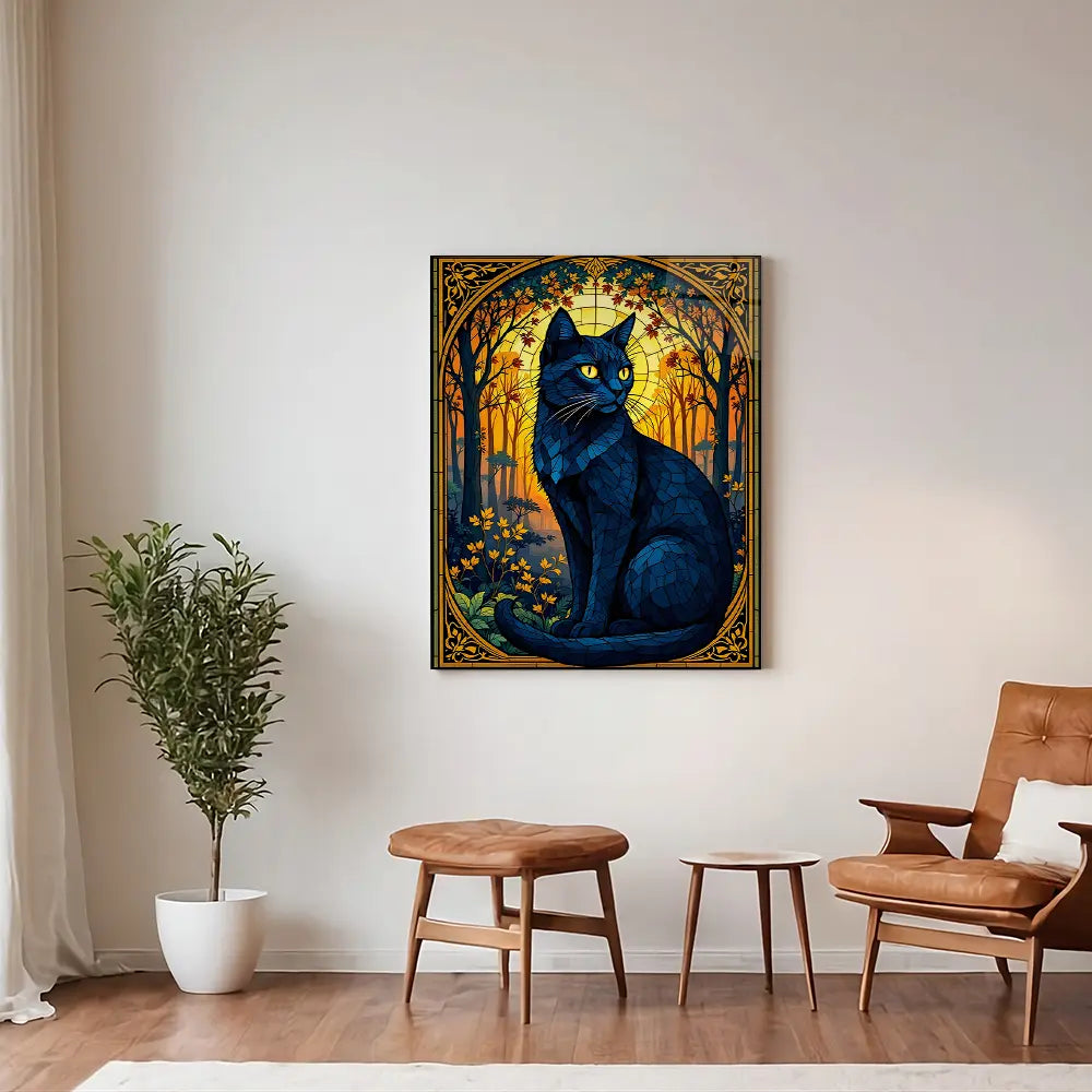 Stained Glass Cat
