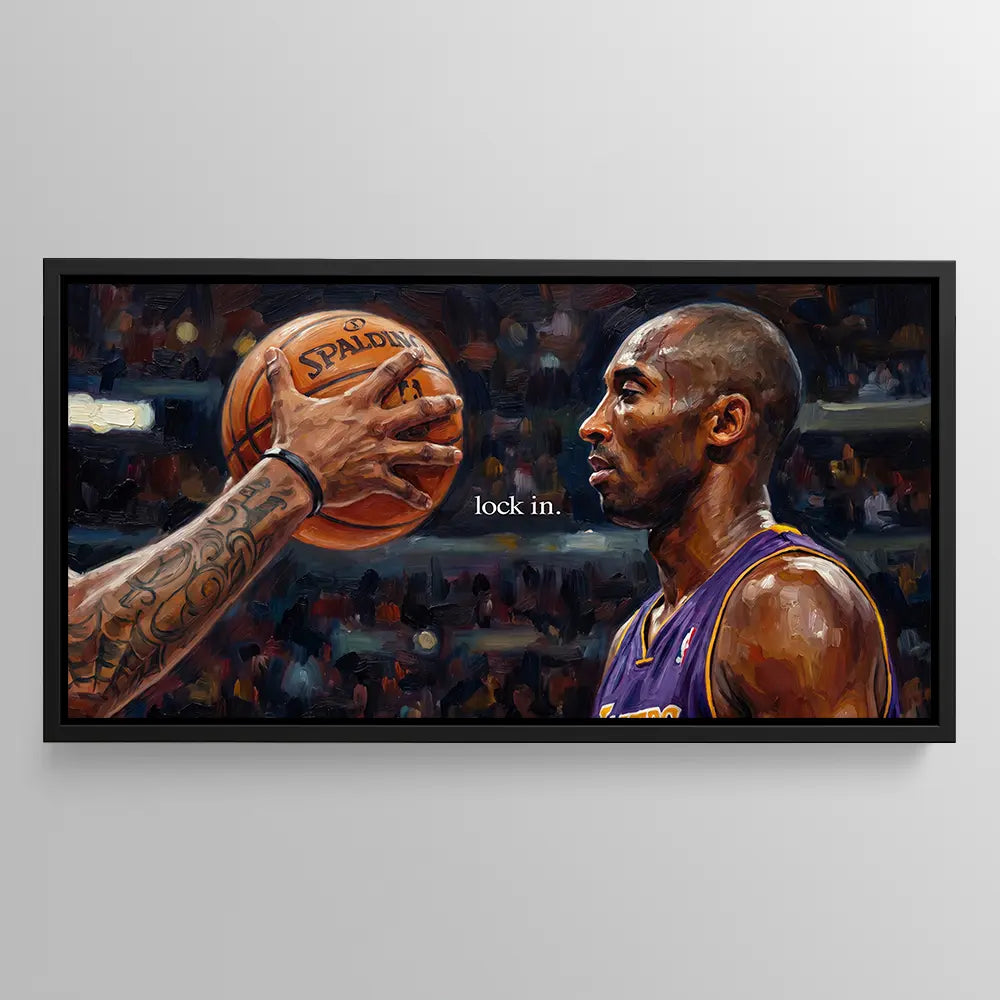 Lock In Wide Oil Painting