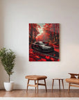 Black Audi Red Autumn