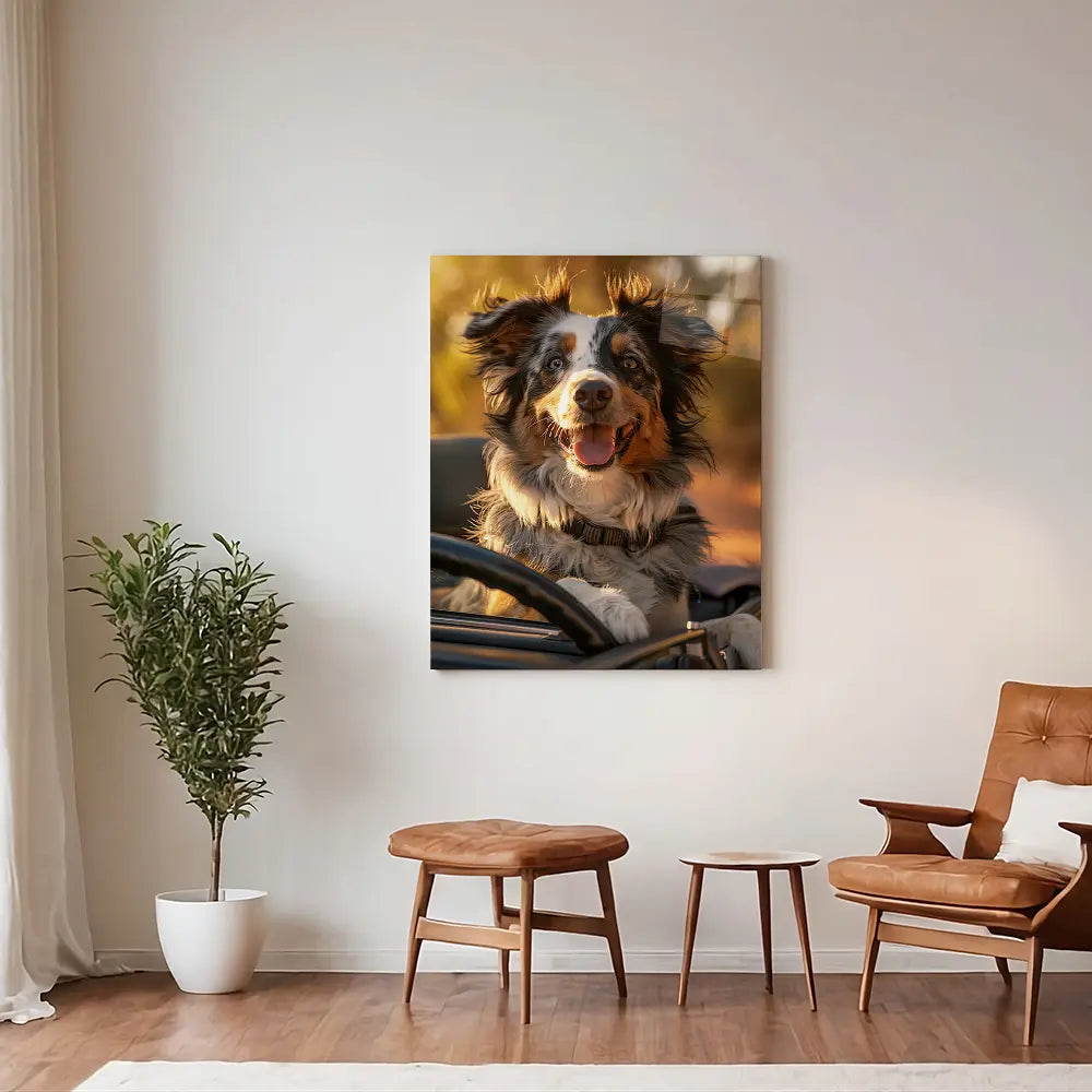 Border Collie Car