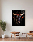 Bull Black Portrait
